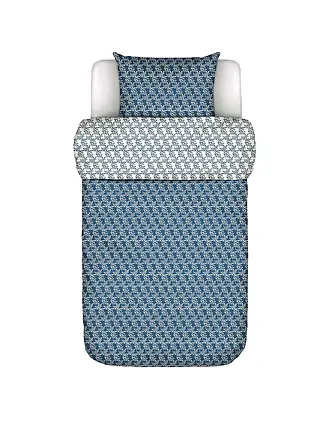 MARC O'POLO HOME | Satin Bettwäsche MONOGRAM 70x90cm / 140x200cm Space Blue | 